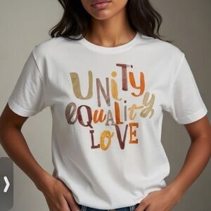 EUC size large equality t-shirt short sleeve